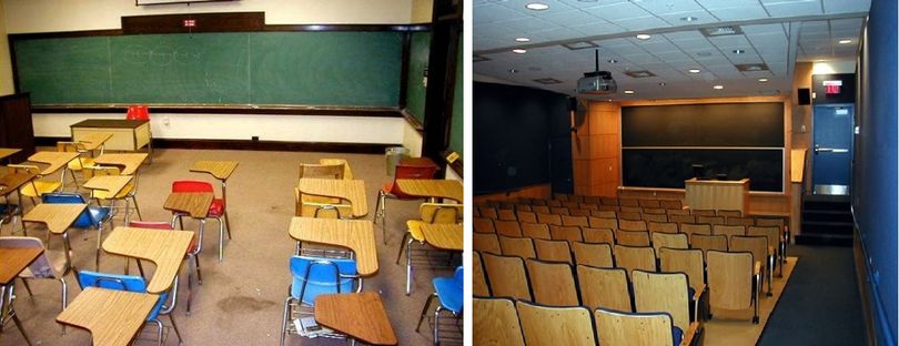 Classrooms in Oglebay and the LSB